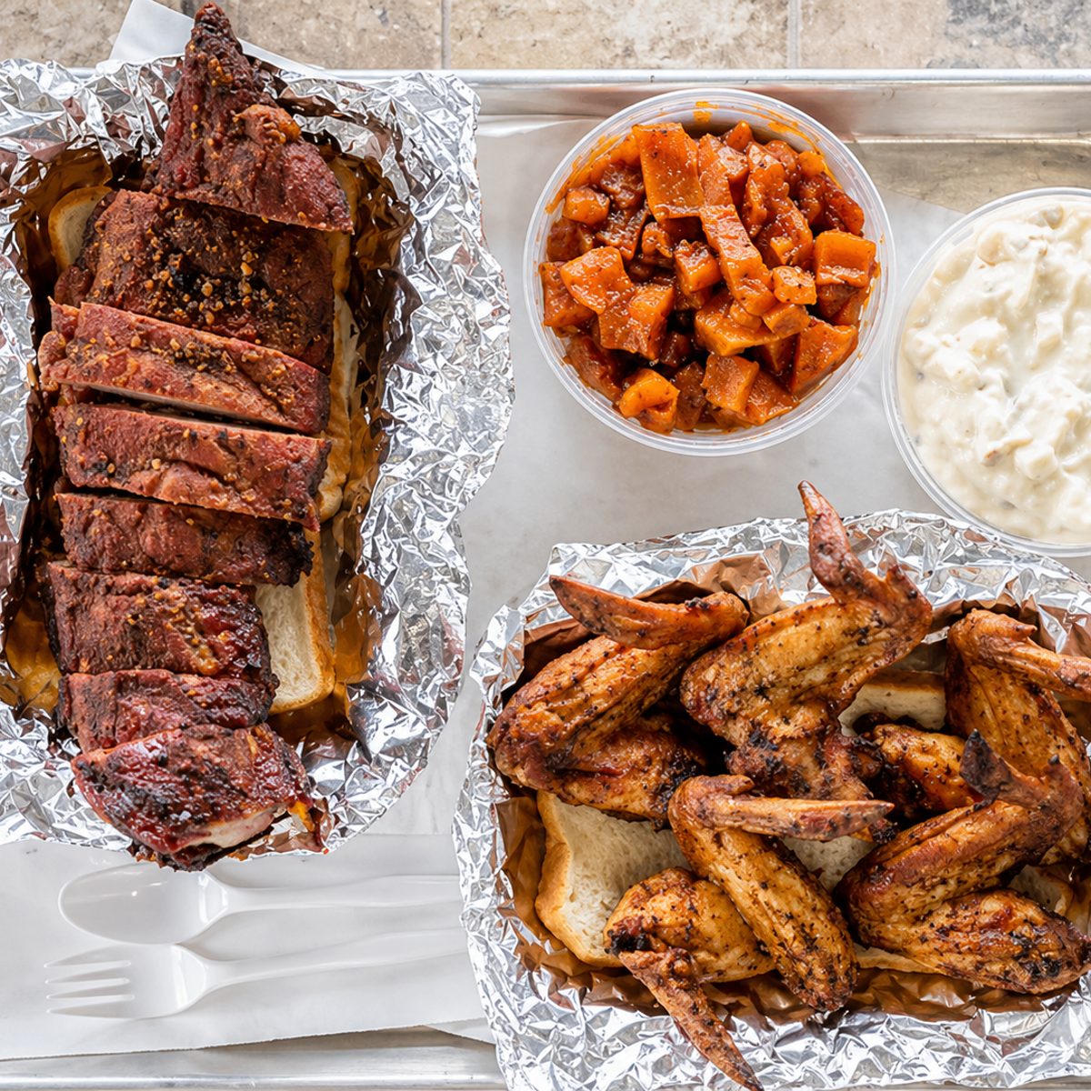 Rib Tips, Turkey Tips, and Smoked Chicken